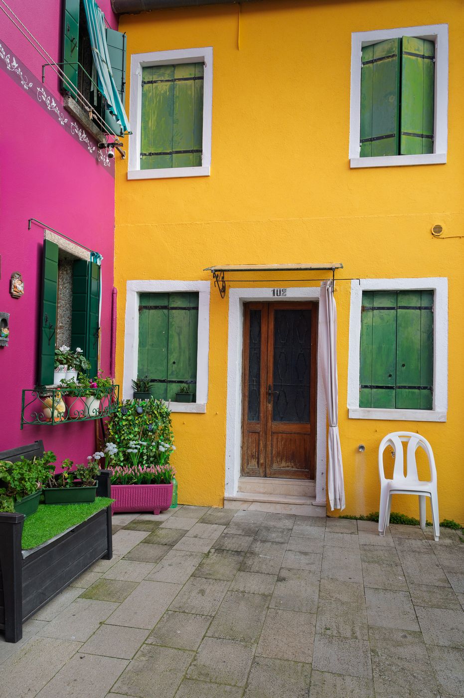 Colourful houses from Burano, Italy