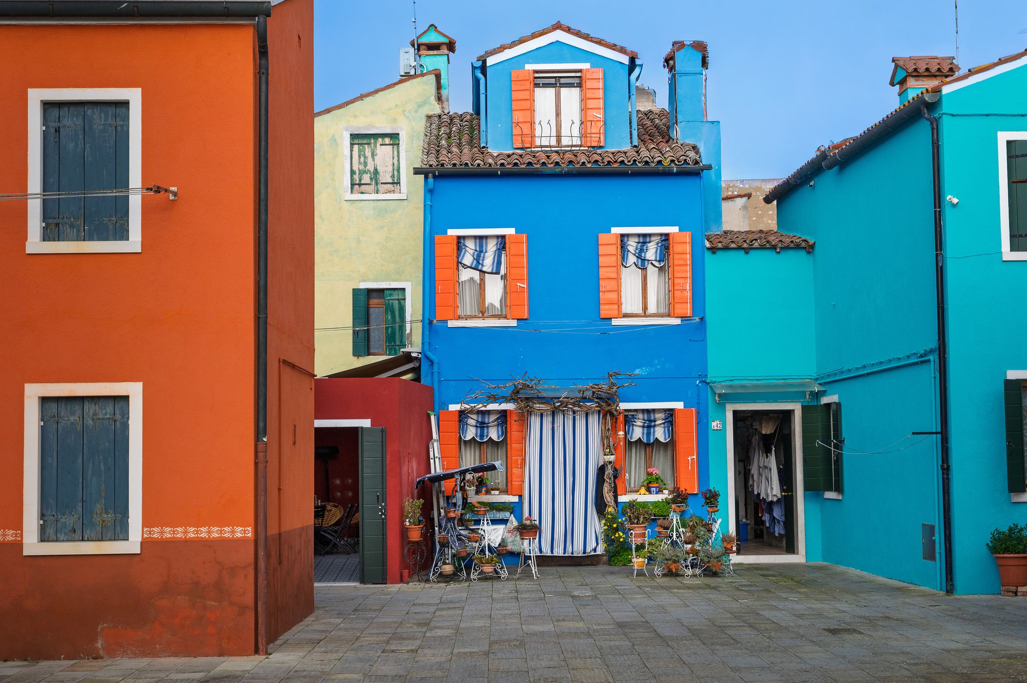 Colourful houses from Burano, Italy