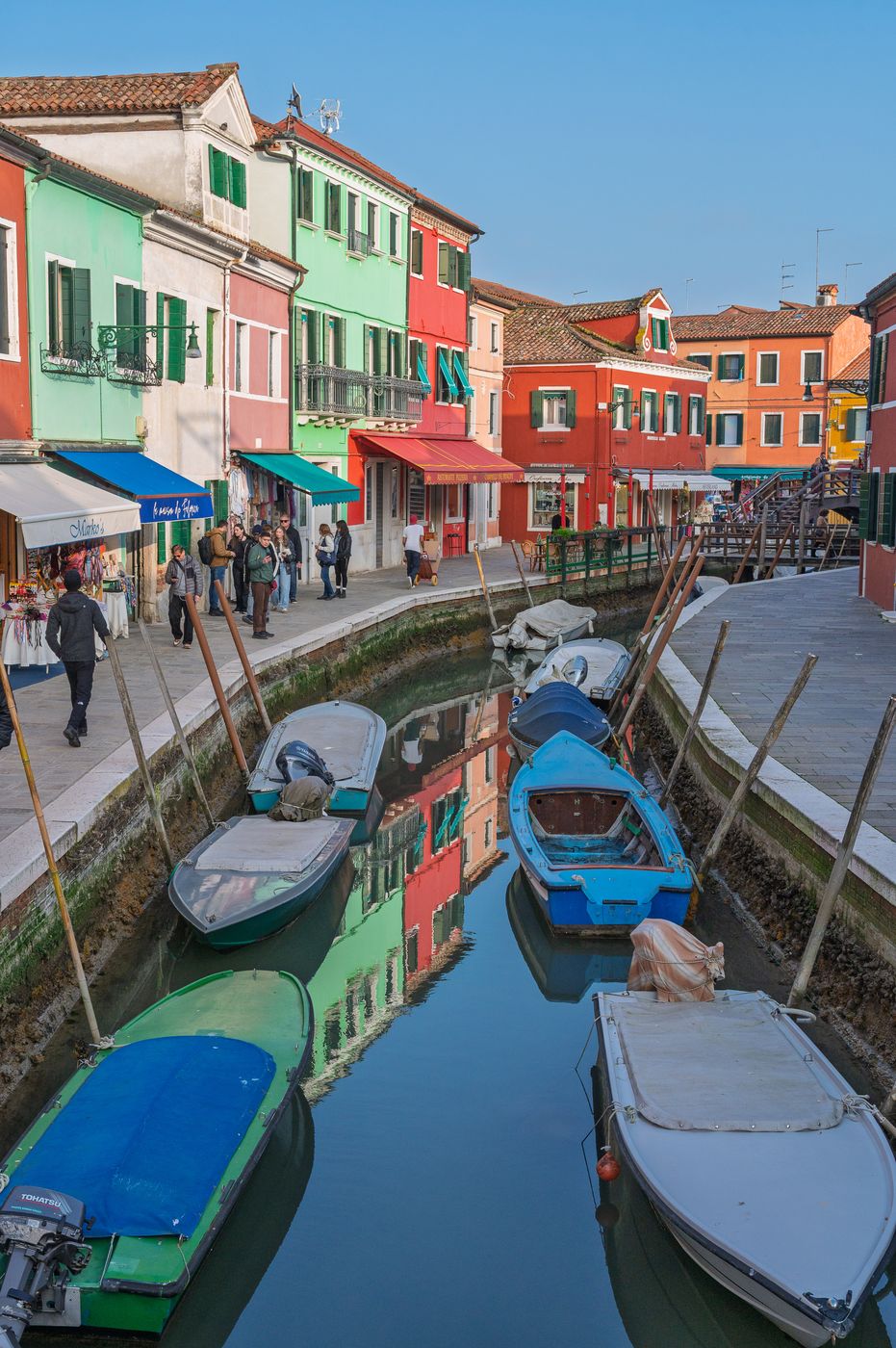Colourful houses from Burano, Italy
