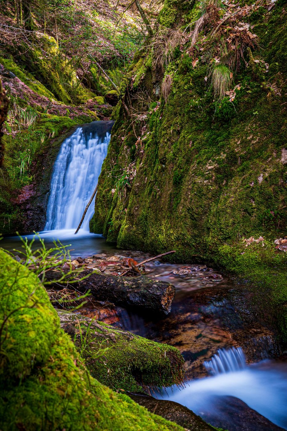 Edelfrauengrab Wasserfälle, Black Forest, Germany