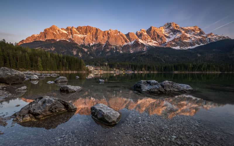 Eibsee and Zugspitze