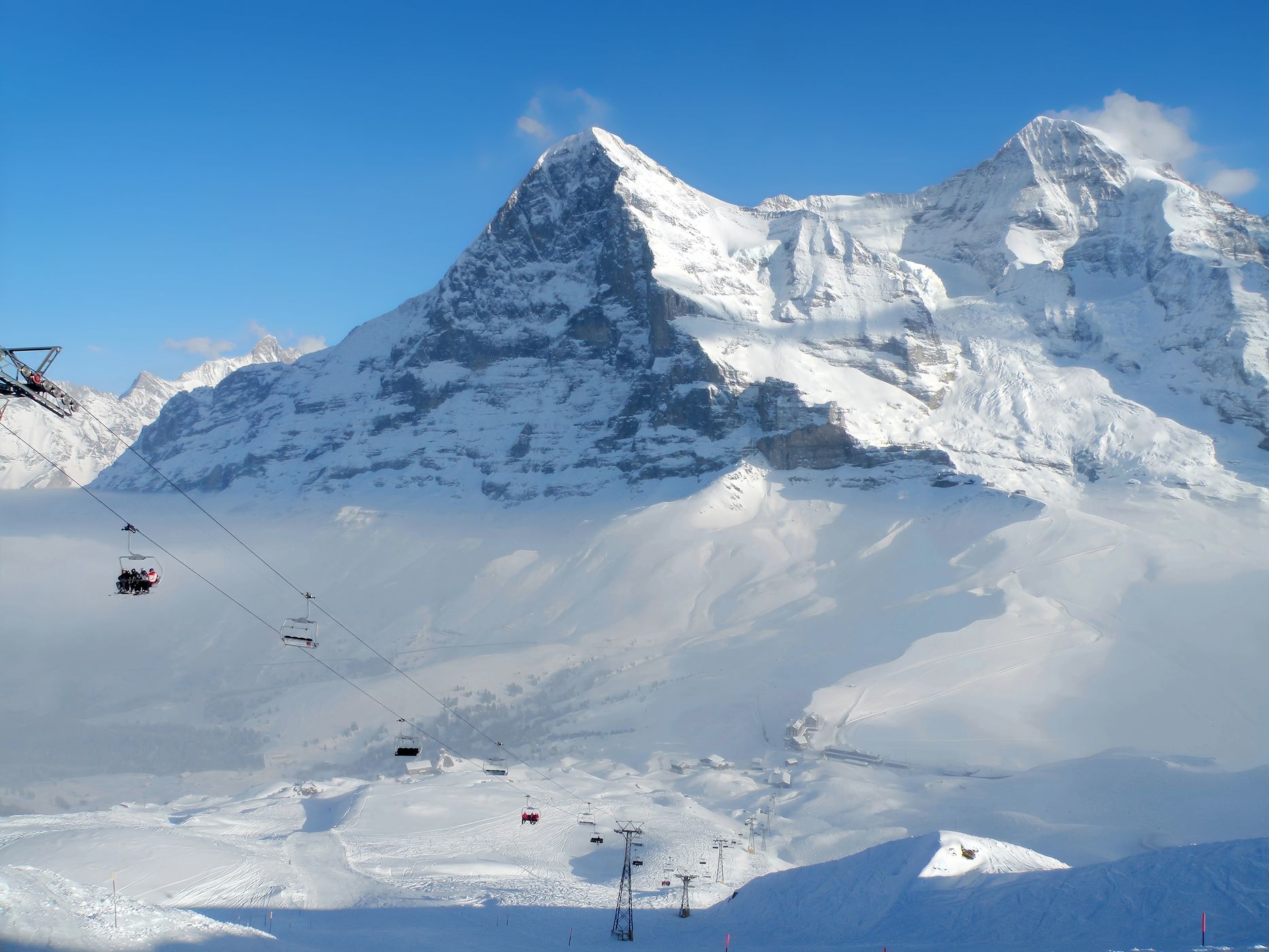Eiger-Nordwand and the Kleine Scheidegg, Switzerland