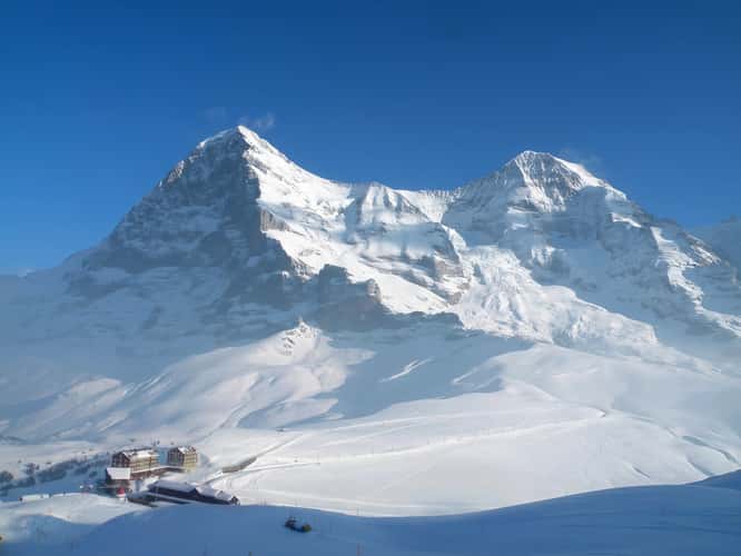 Eiger-Nordwand and the Kleine Scheidegg