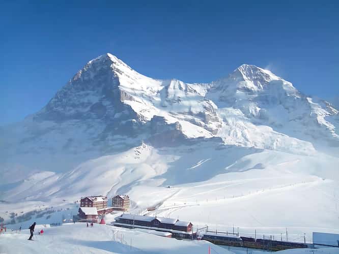 Eiger-Nordwand and the Kleine Scheidegg