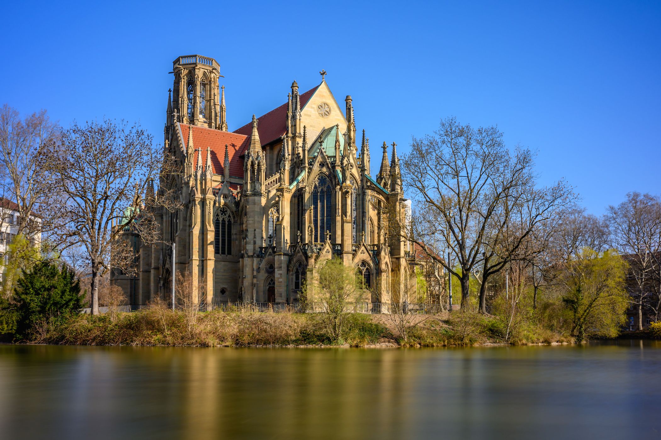 Feuersee / Johanneskirche, Stuttgart, Germany