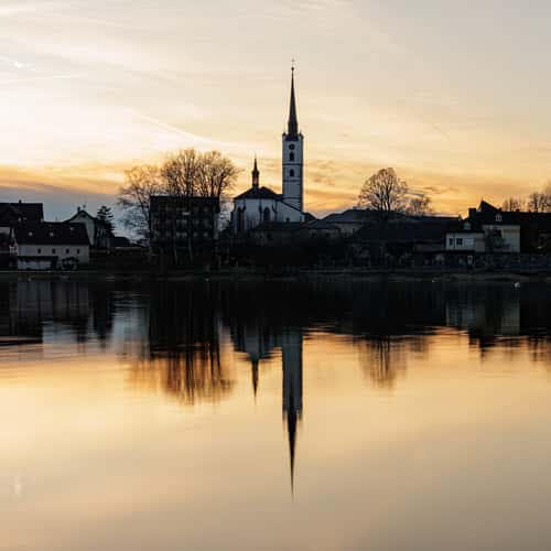 Frymburk sunset view
