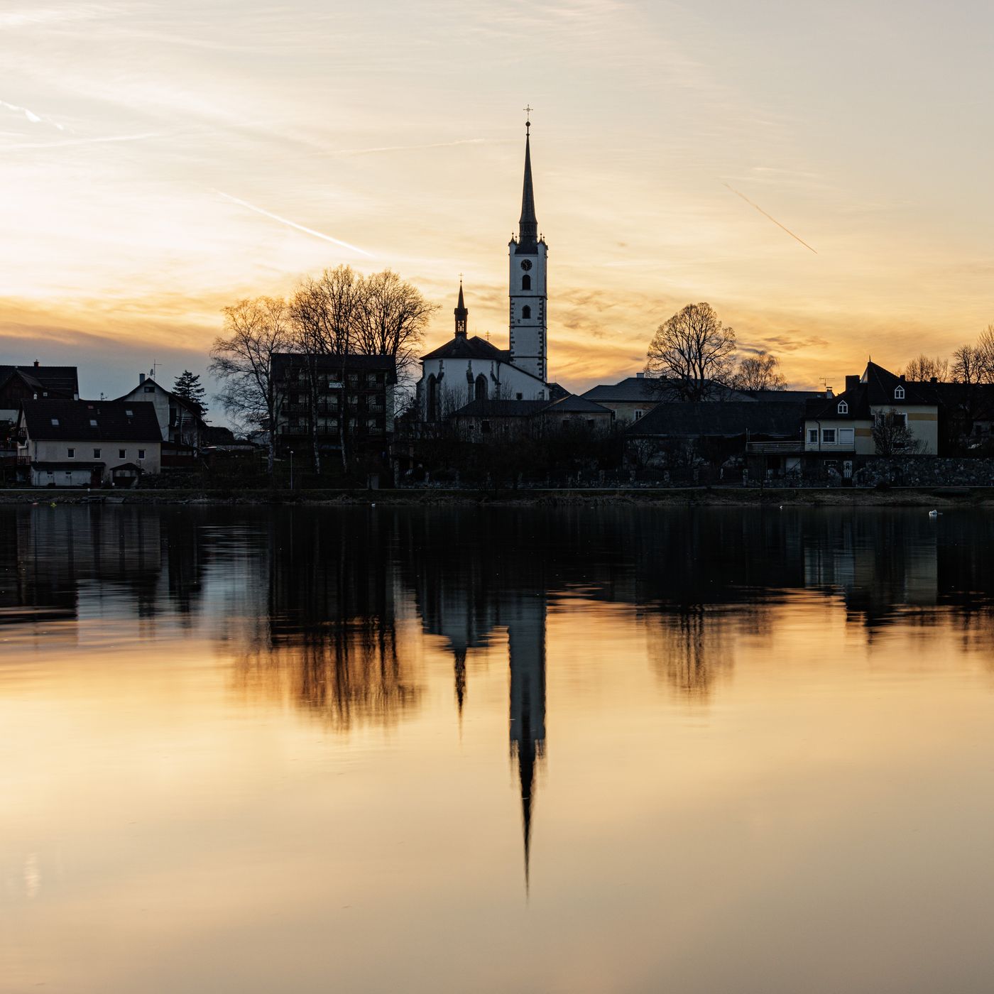 Frymburk sunset view, Czech Republic