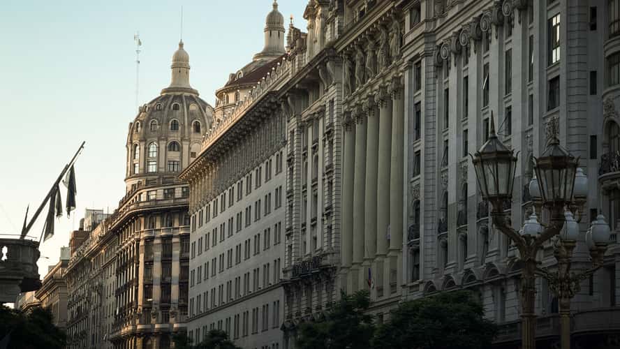 Historical buildings near Plaza de Mayo, Buenos Aires