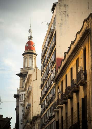Historical Buildings near Plaza Lorea, Buenos Aires