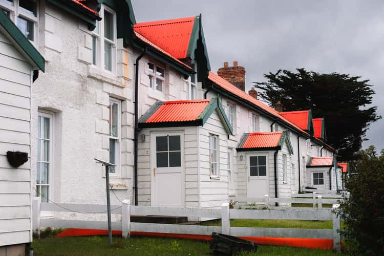 Houses at Ross Rd, Port Stanley