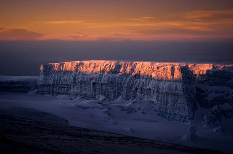 Kilimanjaro, the last glacier