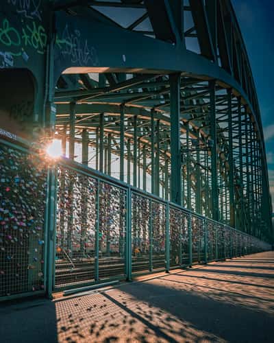 Hohenzollern Bridge, Cologne, north side