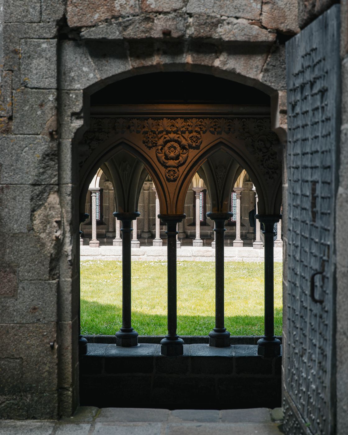 Inside Mont-Saint-Michel Abbey, France