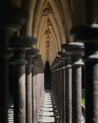 Inside Mont-Saint-Michel Abbey