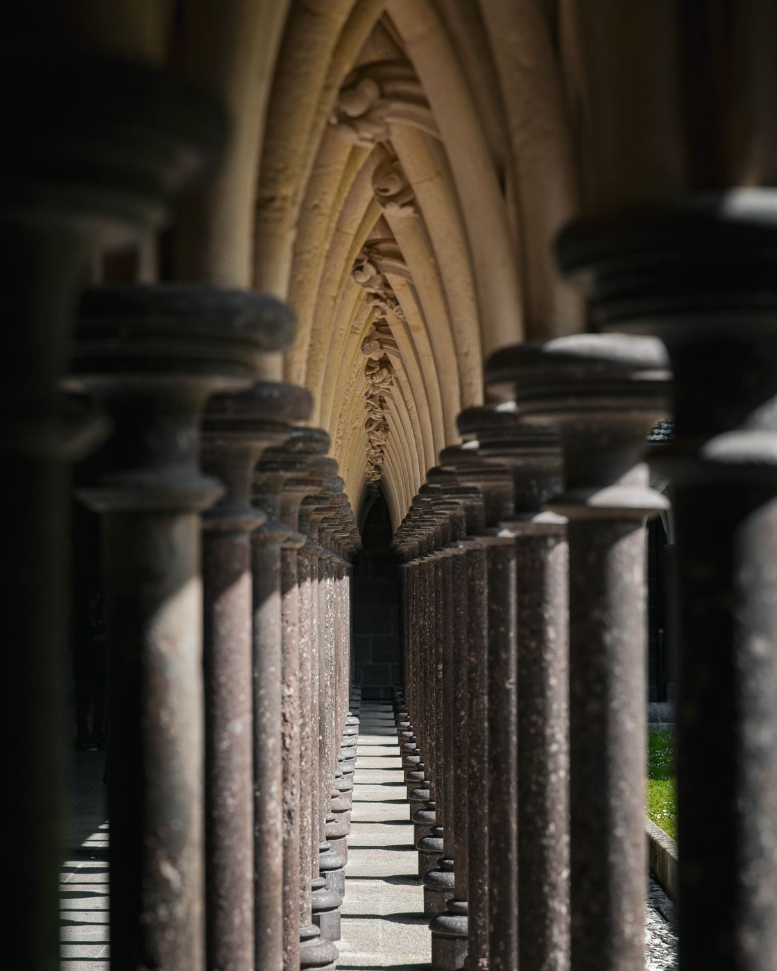 Inside Mont-Saint-Michel Abbey, France