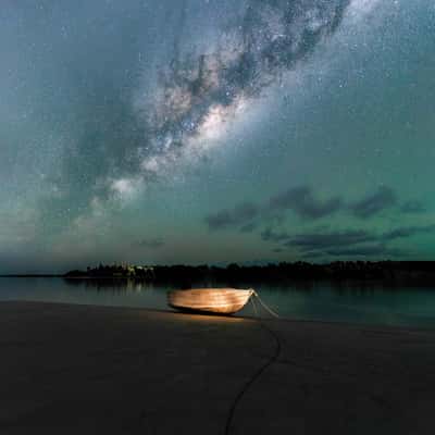 Lekiny Bay's fishing boat, New Caledonia