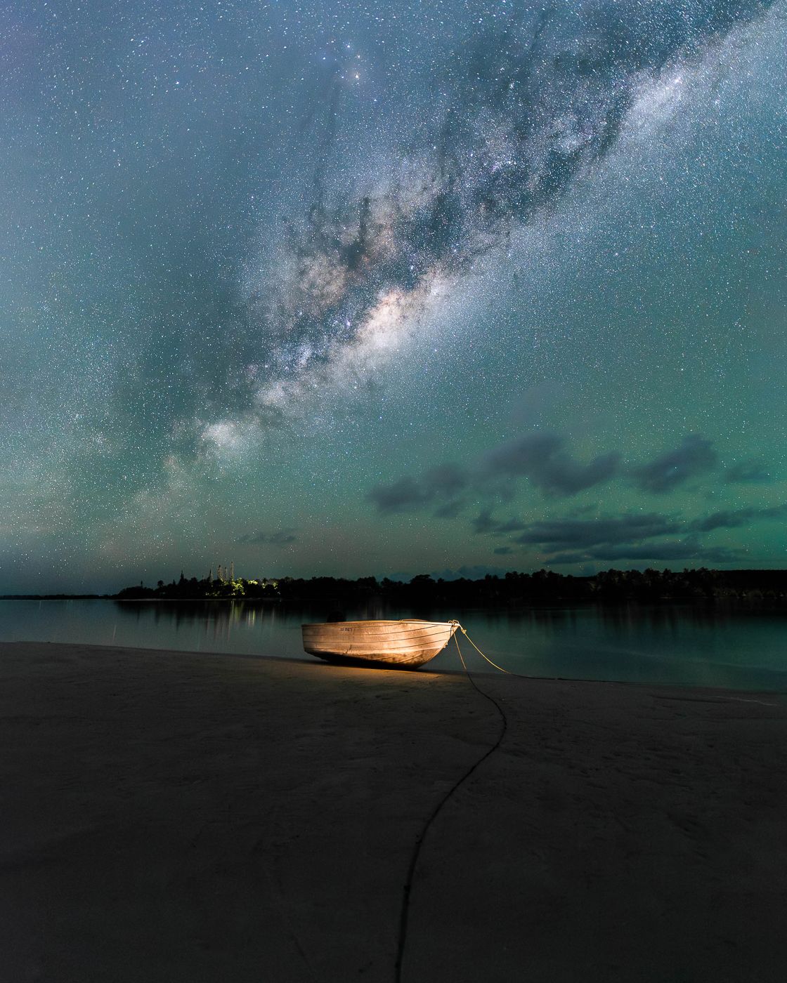 Lekiny Bay's fishing boat, New Caledonia