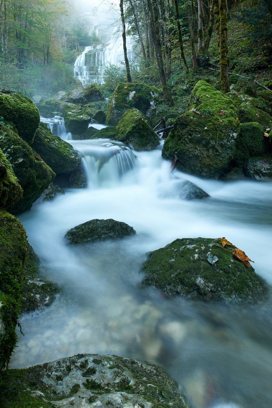 L'Éventail - Cascades du Hérisson, France
