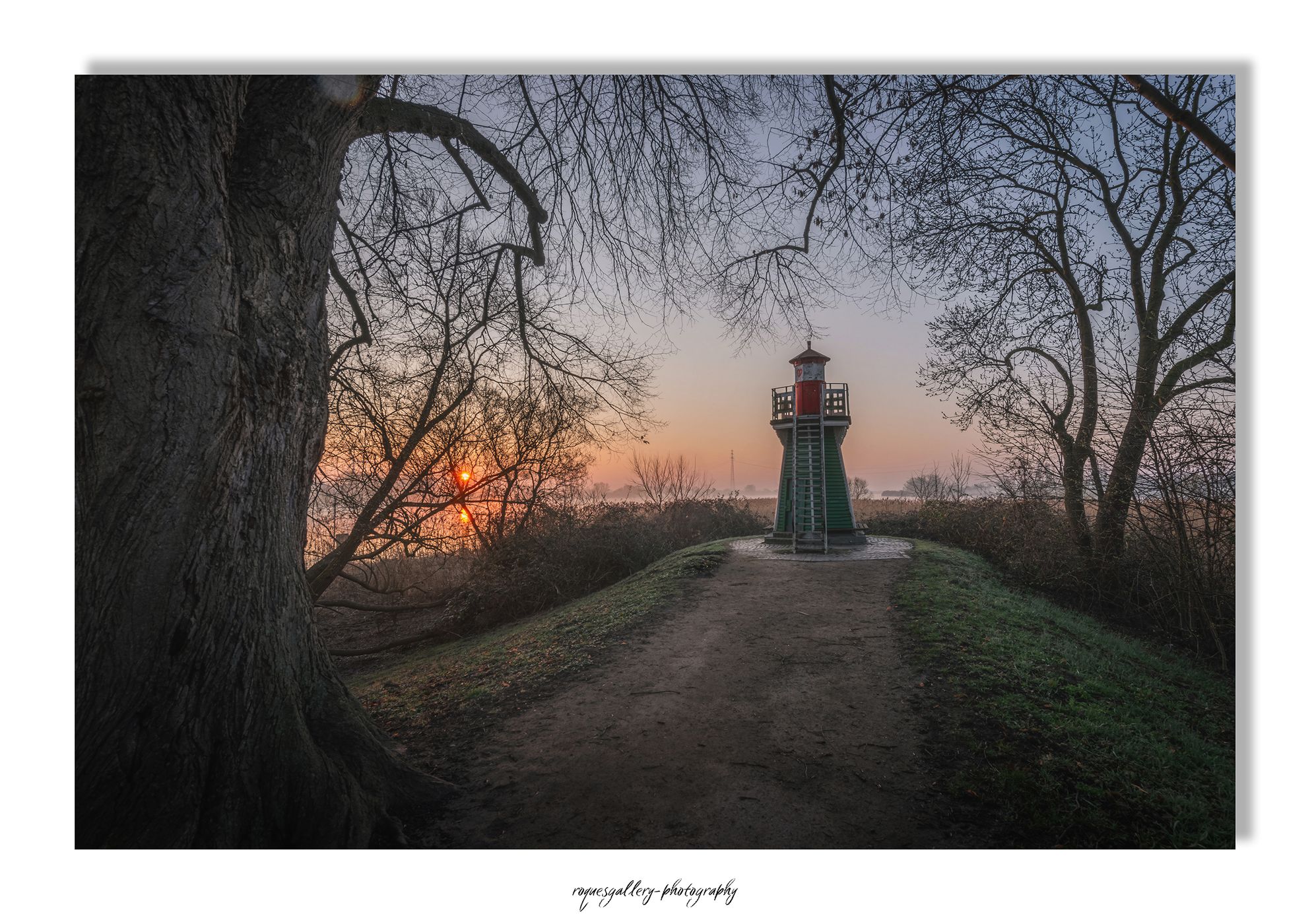 Lighthouse Bunthäuser Spitze, Hamburg, Germany