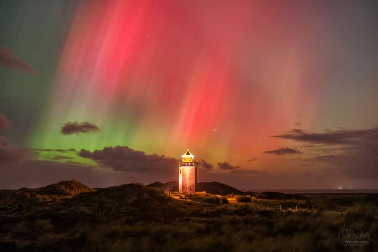Lighthouse Quermarkenfeuer Rotes Kliff, Kampen