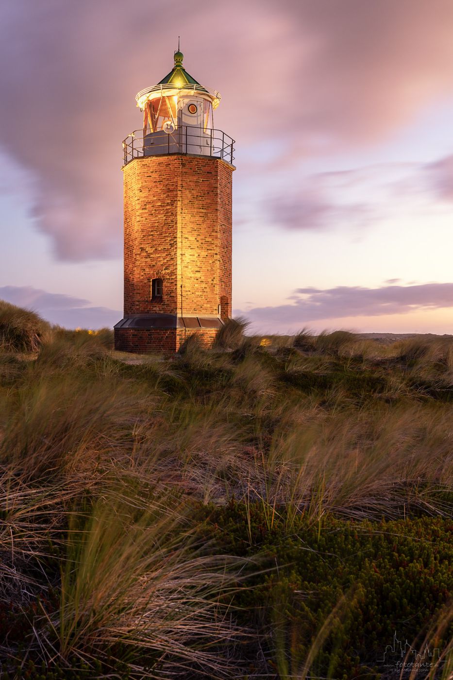 Lighthouse Quermarkenfeuer Rotes Kliff, Kampen, Germany