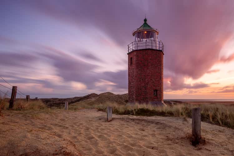 Lighthouse Quermarkenfeuer Rotes Kliff, Kampen