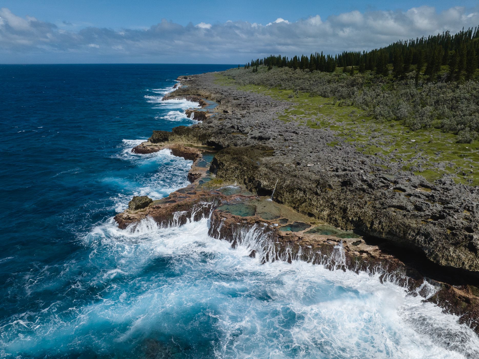 Marmites of Lifou - natural pools, New Caledonia