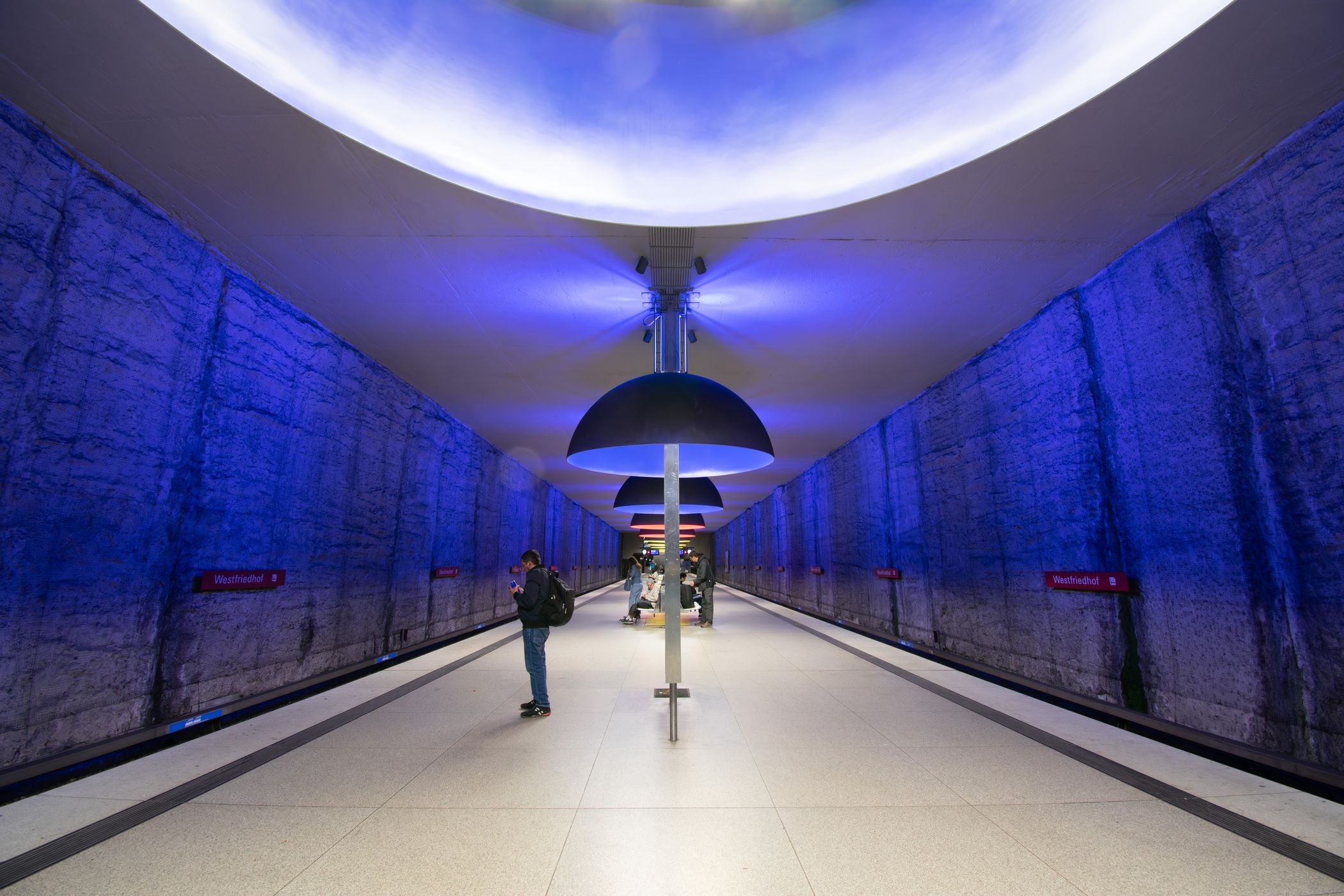 Metro station Westfriedhof, Munich, Germany
