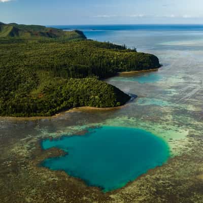 Sacred hole of Kué's Bay, New Caledonia