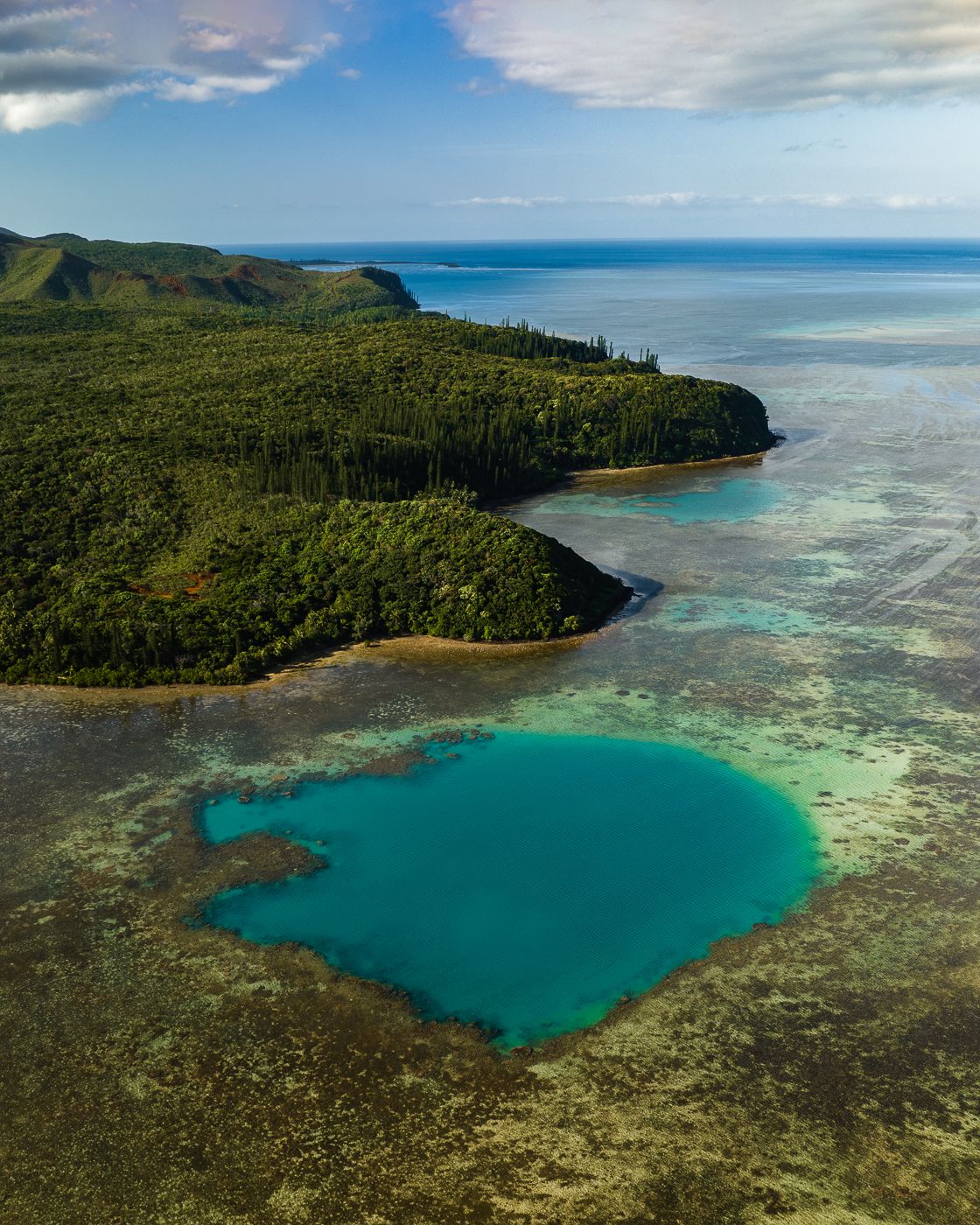 Sacred hole of Kué's Bay, New Caledonia