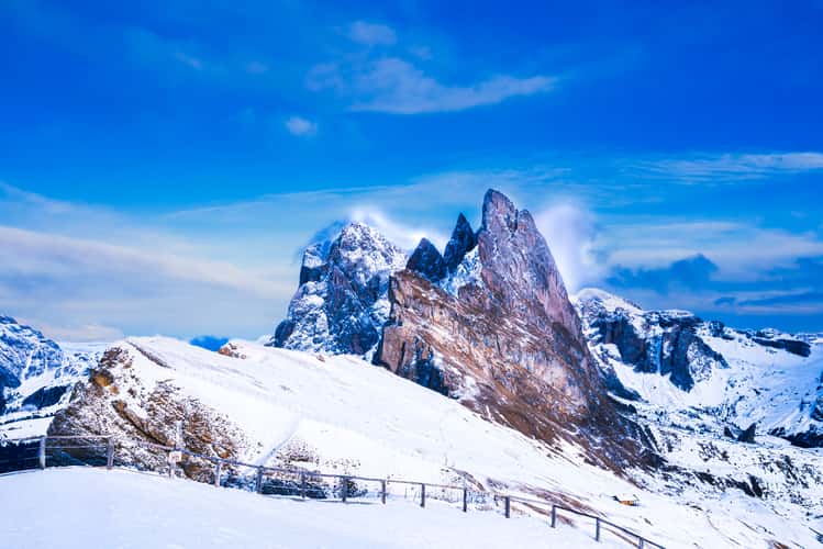Seceda classic view point, South Tyrol