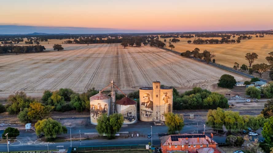 St James Silo Art, St James, Victoria