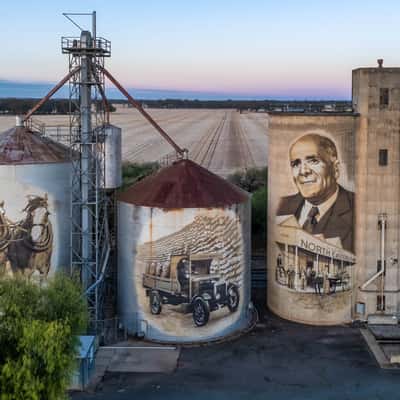 St James Silo Art, St James, Victoria, Australia