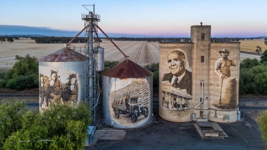 St James Silo Art, St James, Victoria