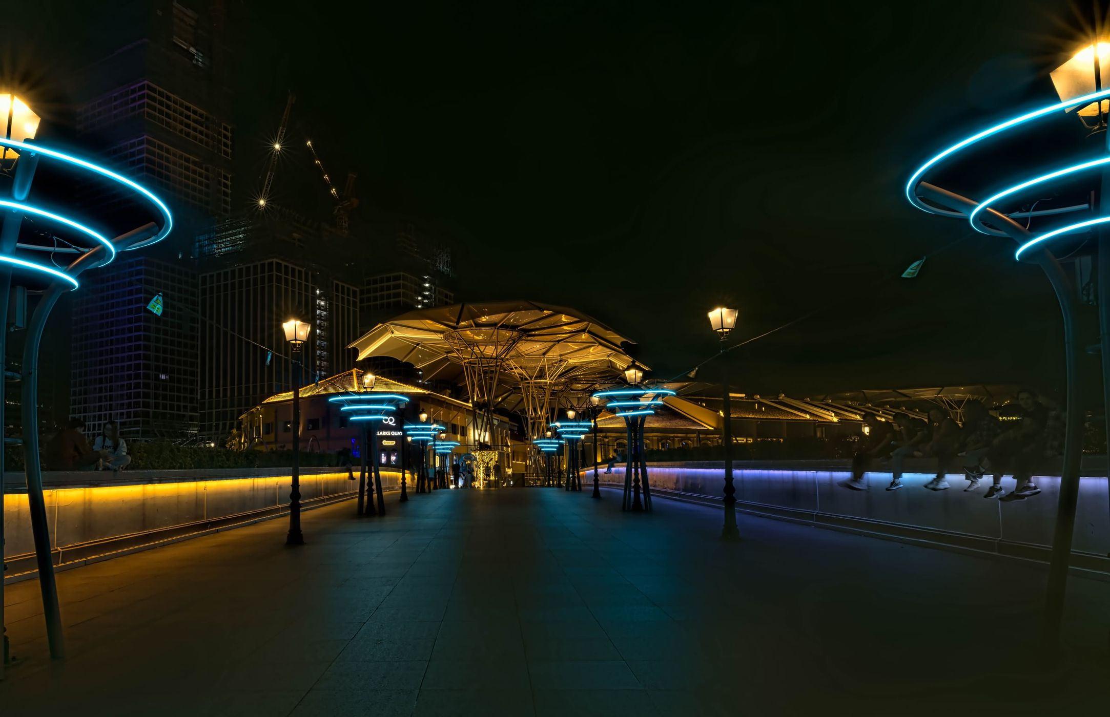 Sunset at Clarke Quay, Singapore, Singapore