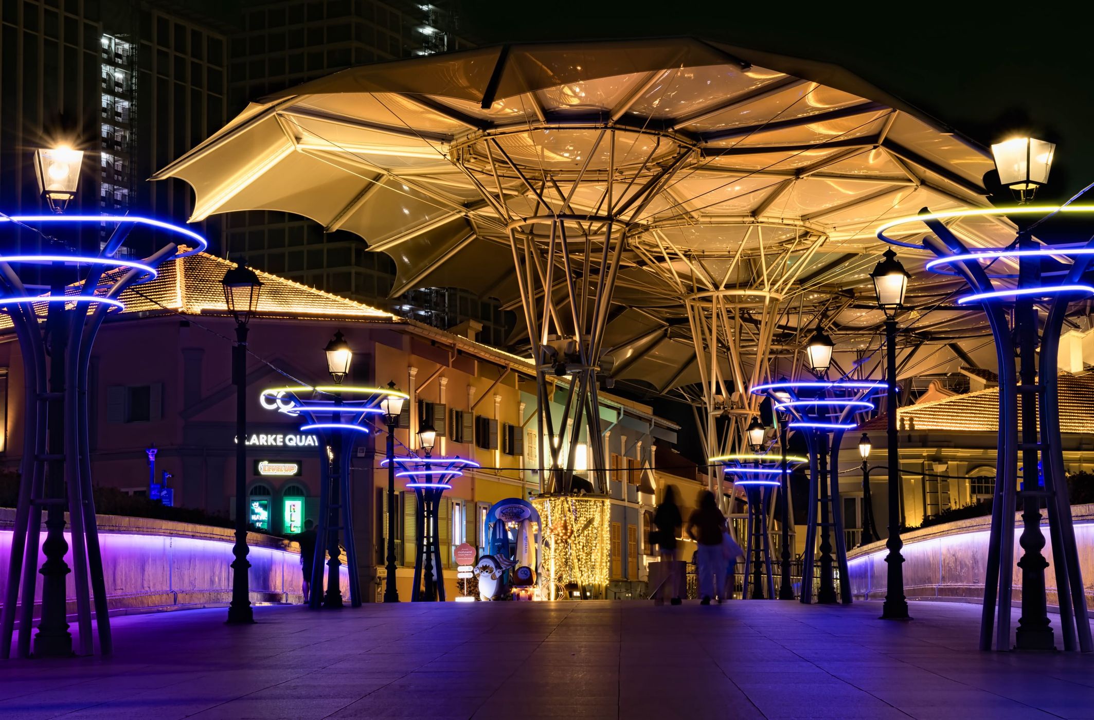 Sunset at Clarke Quay, Singapore, Singapore