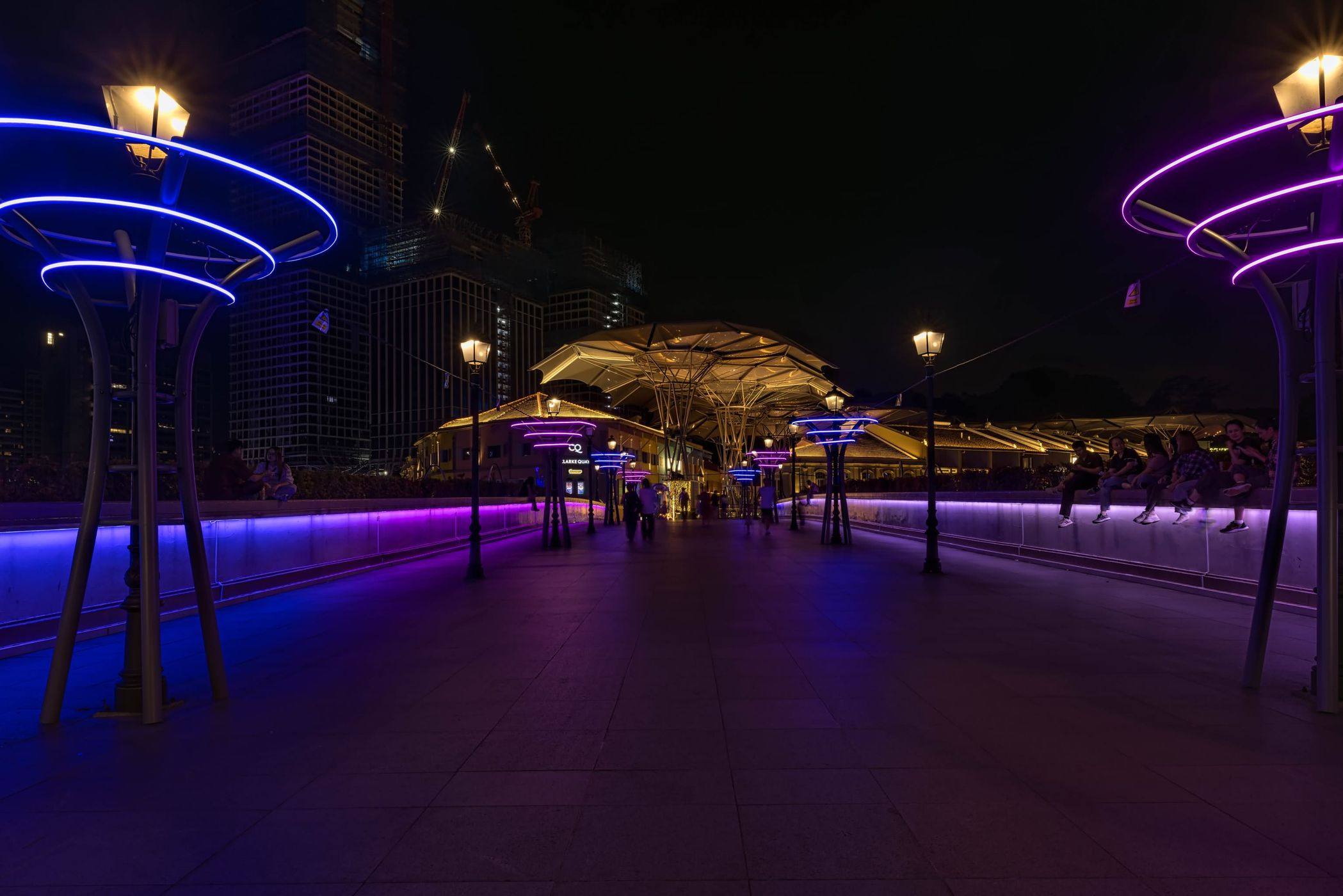 Sunset at Clarke Quay, Singapore, Singapore