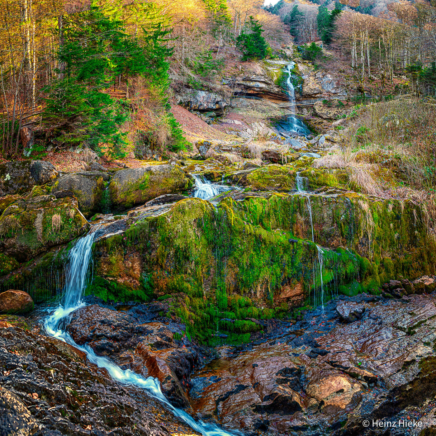 The Giessbach Waterfalls, Switzerland