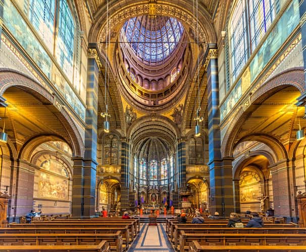 The interior of the Basilica of Saint Nicholas, Amsterdam