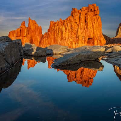The Red Rocks of Arbatax, Italy