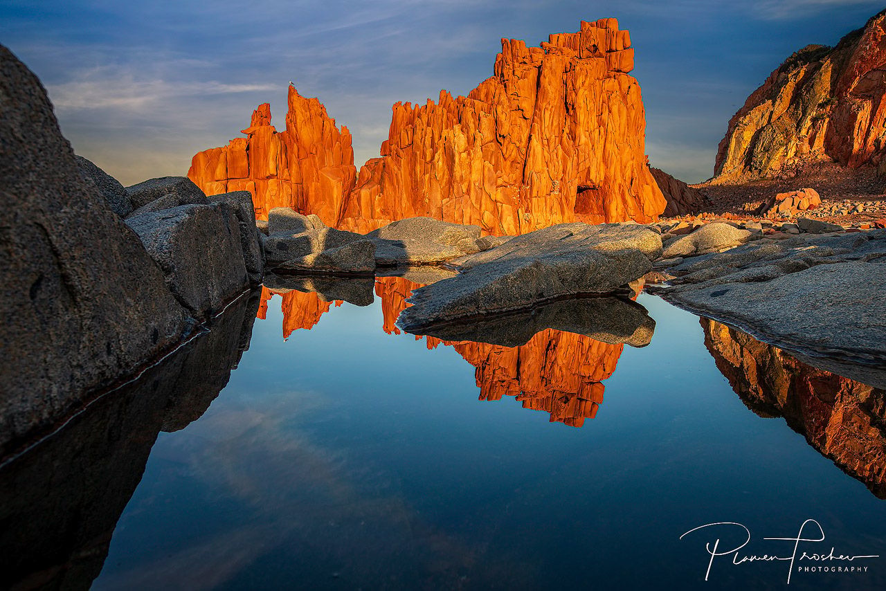 The Red Rocks of Arbatax, Italy