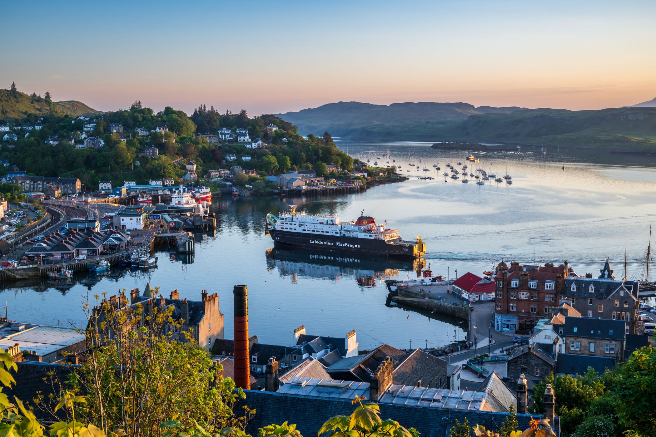 View from McCaig’s Tower & Battery Hill, Oban, Scotland, United Kingdom