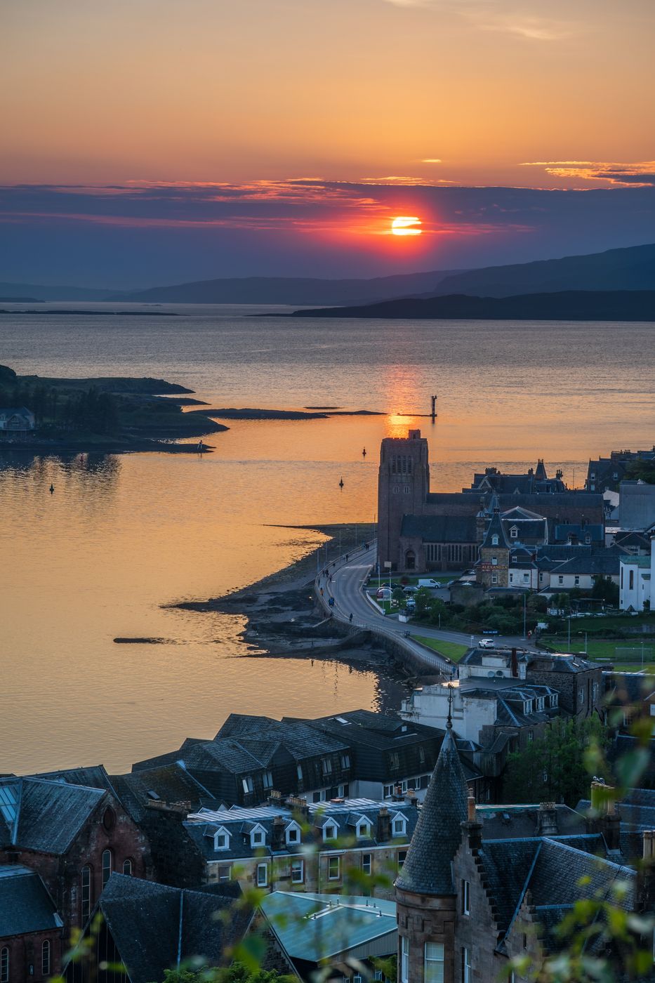 View from McCaig’s Tower & Battery Hill, Oban, Scotland, United Kingdom