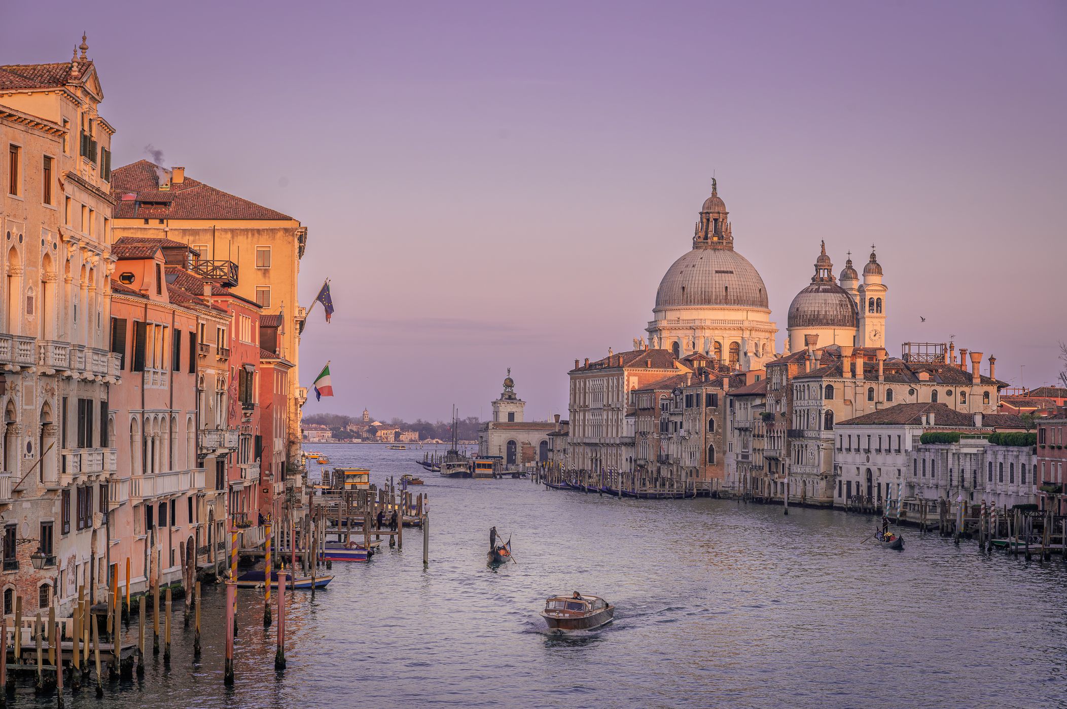 View from Ponte dell'Accademia, Venice, Italy