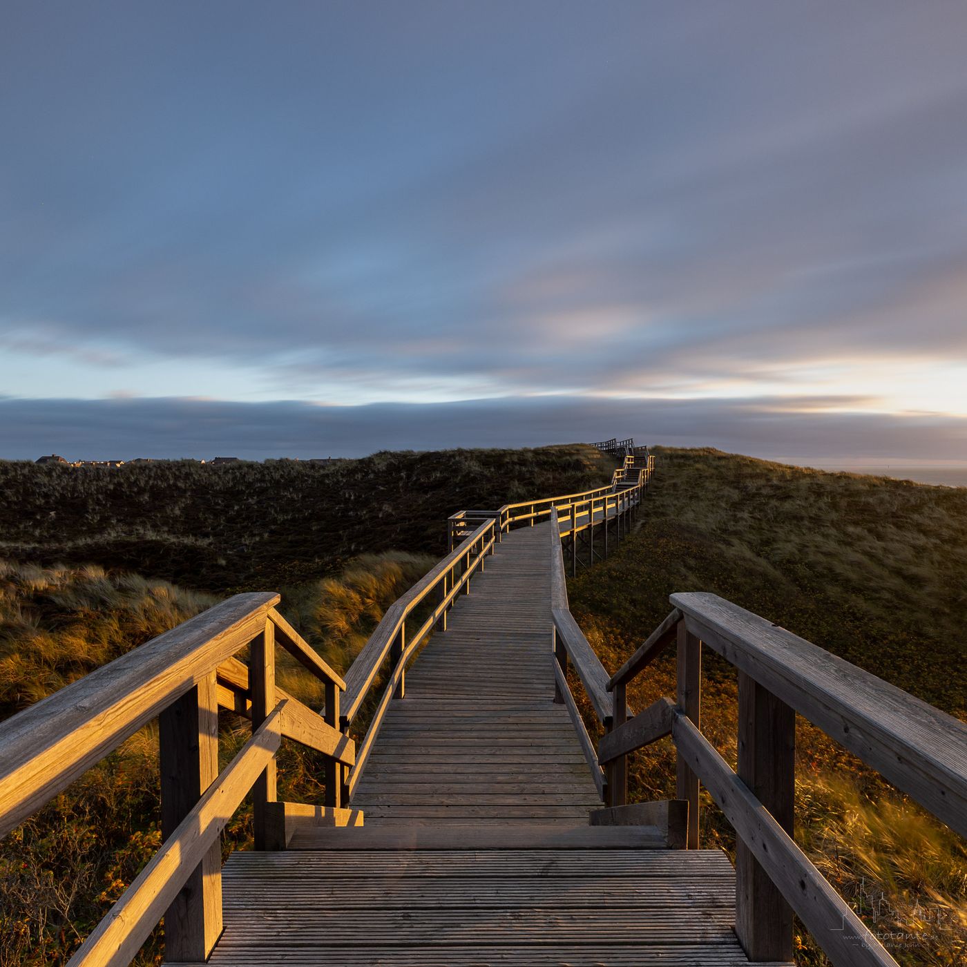 Wenningstedt wooden walkway, Germany