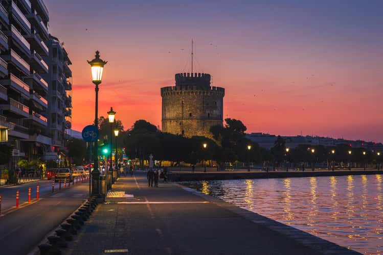 White Tower of Thessaloniki city, Greece