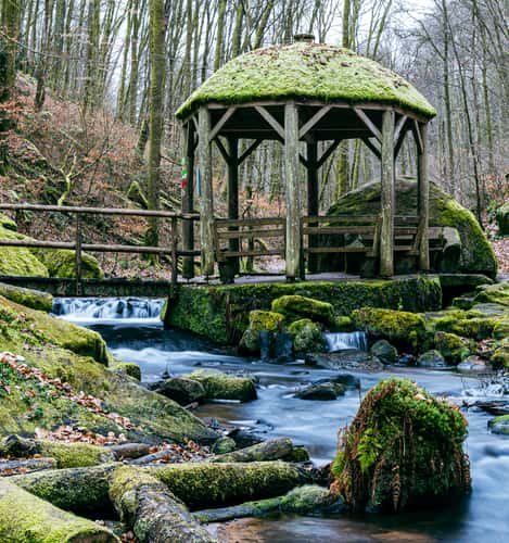 Wooden Pavilion at Karlstalschlucht