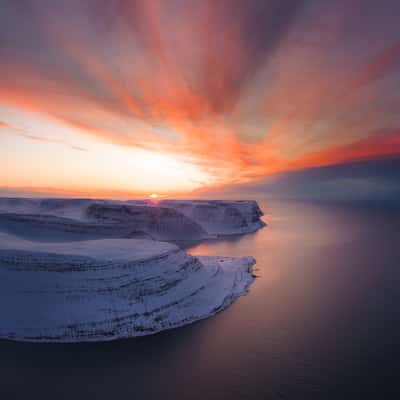 Alftafjördur Mountains, Iceland
