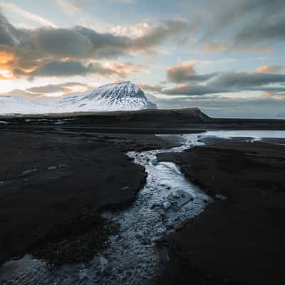 Bolungarvik Beach Rivers, Iceland