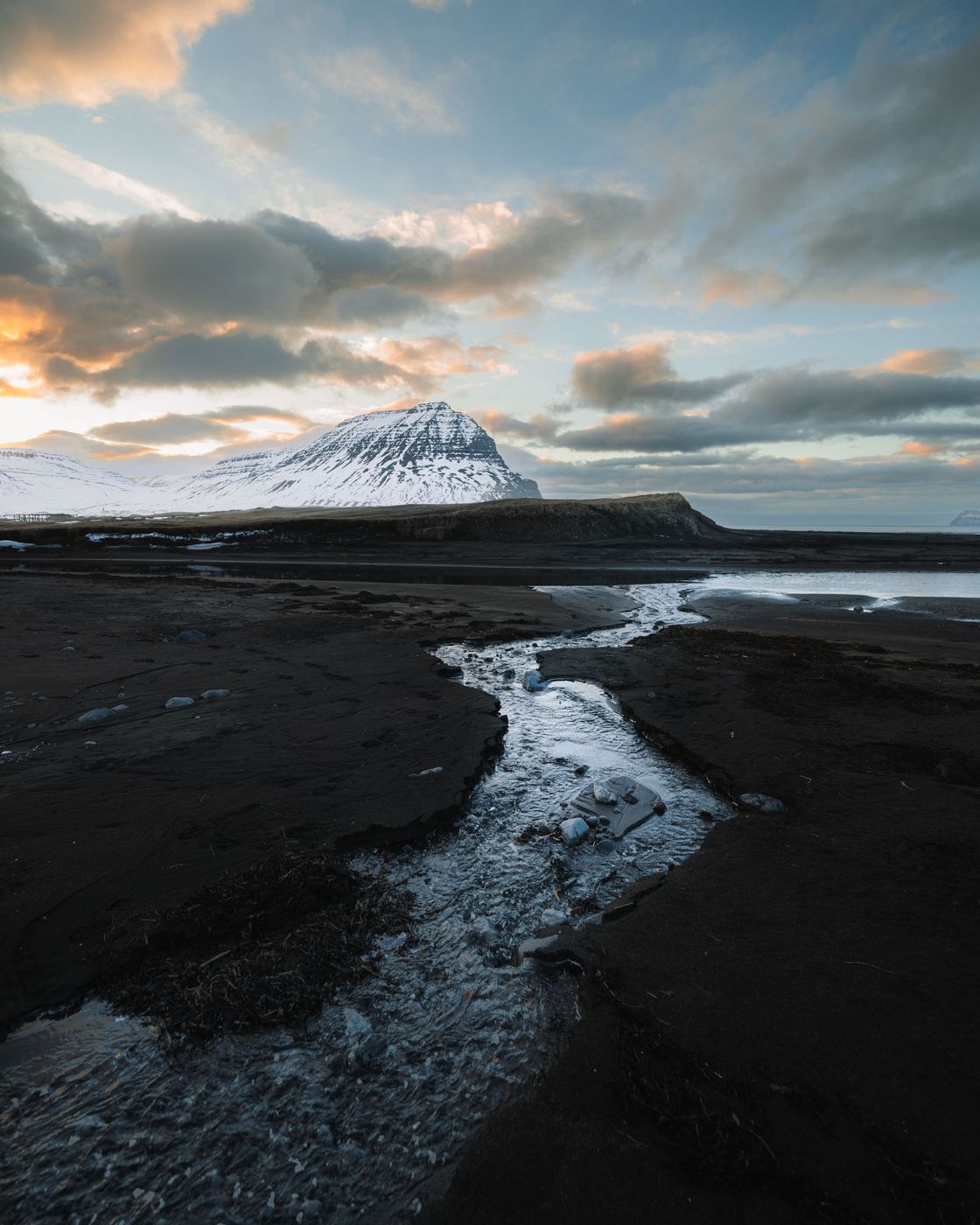 Bolungarvik Beach Rivers, Iceland